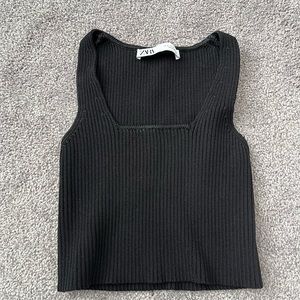Zara ribbed crop top
